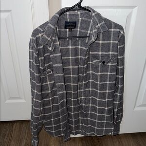 Lucky Brand Charcoal Checkered Men's Shirt Jacket